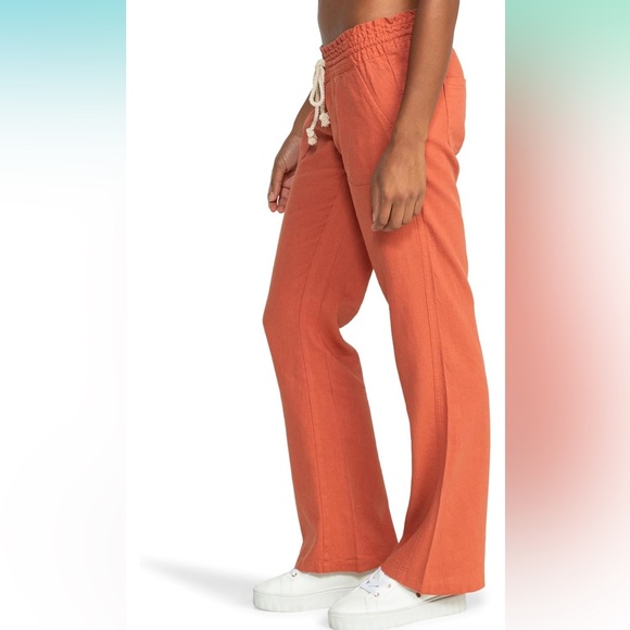 NWT!   Roxy Oceanside Pants - Limen - Blue Size Large - Picture 2 of 6